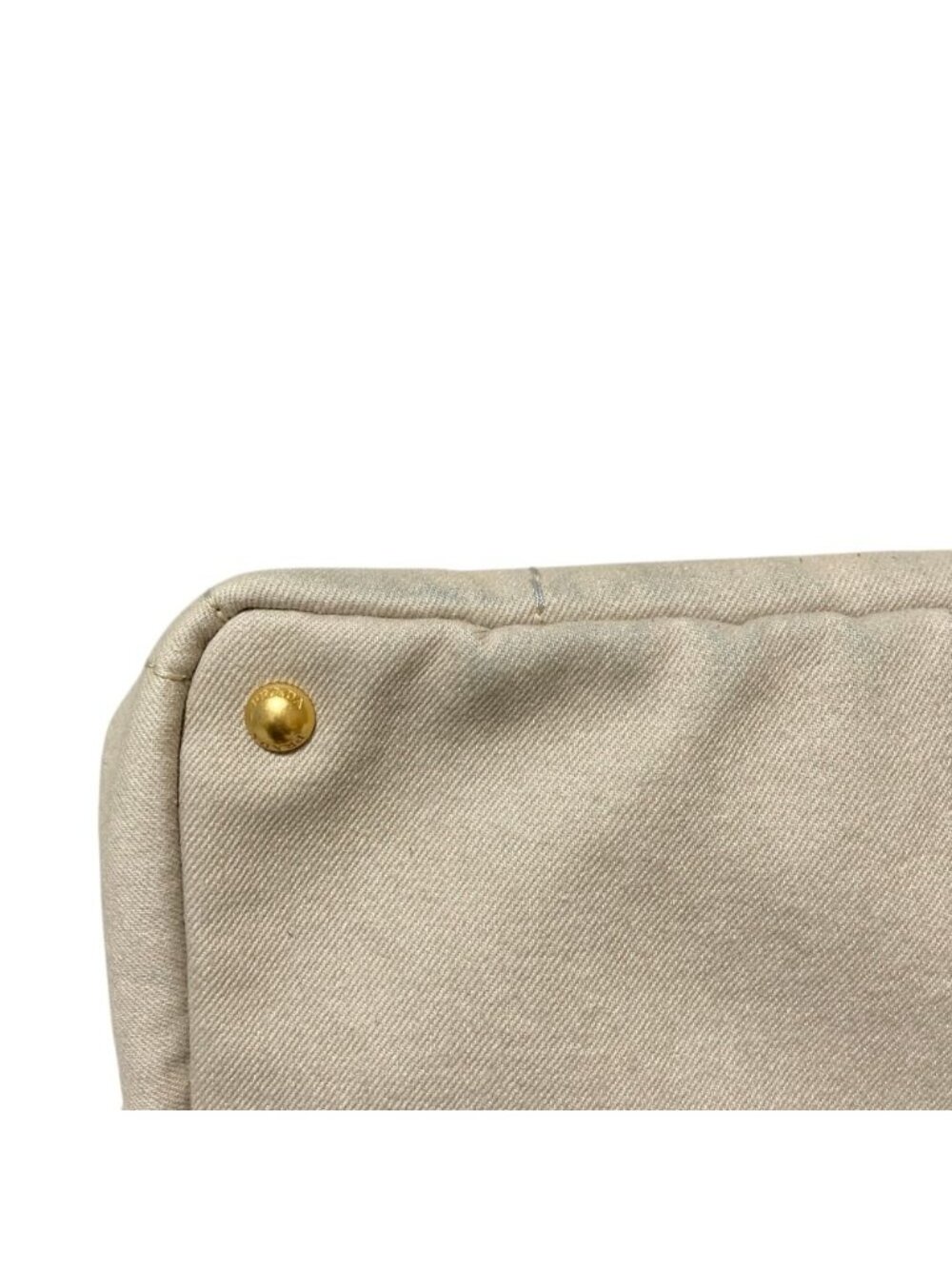 Prada Canapa Denim Tote Beige - Picture 8 of 15
